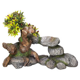 Nobby Aquariendekoration Bonsai Kunstpflanze für Fische in Grün und Braun – Bild 1 von 2