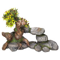 Produktbild von Nobby Aquariendekoration Bonsai Kunstpflanze für Fische in Grün und Braun