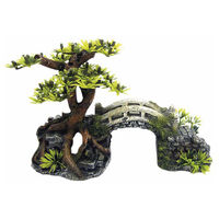 Produktbild von Nobby Aquariendekoration Brücke mit Bonsai und Pflanzen für Süßwasser Aquarien