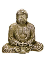 Nobby Aquariendekoration Buddha Figur und Höhle für Fische in Grün und Gold 15,5 x 9,5 x 15,5 cm – Bild 1 von 5