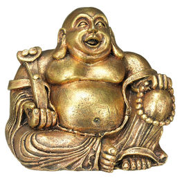 Nobby Aquariendekoration Buddha Figur und Höhle gold für Süßwasser Fischaquarien – Bild 1 von 6