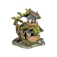 Produktbild von Nobby Aquariendekoration Figur und Höhle Haus mit Bonsai für Fische in Beige Braun