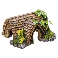 Produktbild von Nobby Aquariendekoration Figur und Höhle mit Pflanzen in Braun für Fische und Salzwasser 15 x 14 x 8 cm