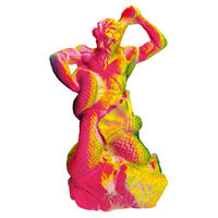 Produktbild von Nobby Aquariendekoration Griechische Figur und Höhle neon bunt für Fische - 1 Stk.