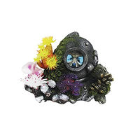 Produktbild von Nobby Aquariendekoration Helm und Schädel mit LED für Fische - 1 Stk.