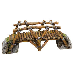 Nobby Aquariendekoration Holzbrücke Figur und Höhle für Süßwasser Aquarien Braun 25,8 x 8 x 10 cm – Bild 1 von 3