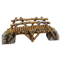 Produktbild von Nobby Aquariendekoration Holzbrücke Figur und Höhle für Süßwasser Aquarien Braun 25,8 x 8 x 10 cm