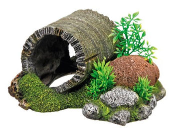 Nobby Aquariendekoration Holztunnel mit Pflanzen für Fische - 1 Stk. – Bild 1 von 2