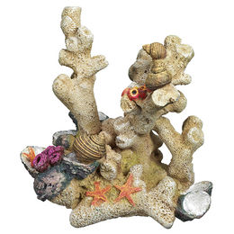 Nobby Aquariendekoration Koralle Figur und Höhle für Meerwasser Aquarium in Pink-orange und Beige - 1 Stk. – Bild 1 von 3