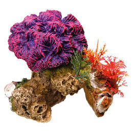 Nobby Aquariendekoration Koralle mit Pflanzen aus Kunstharz für Fische 13 x 10 x 12 cm – Bild 1 von 3