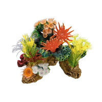 Produktbild von Nobby Aquariendekoration Koralle mit Pflanzen Figur und Höhle für Süßwasser Bunt 19 x 15 x 15 cm