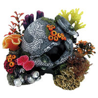 Produktbild von Nobby Aquariendekoration Krug mit Pflanzen als Figur und Höhle für Fische bunt