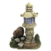 Produktbild von Nobby Aquariendekoration Laterne mit LED aus Kunstharz als Figur und Höhle für Fische