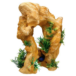 Produktbild von Nobby Aquariendekoration Lava-Fels mit Pflanzen Braun 34,5 cm für Fische