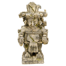 Produktbild von Nobby Aquariendekoration Maya Gottheit Figur und Höhle aus Kunstharz Grau 10,3 x 8,5 x 19 cm