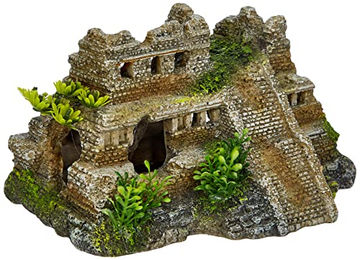 Nobby Aquariendekoration Maya Ruine mit Pflanzen für Fische – Bild 1 von 7