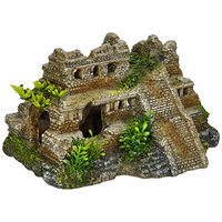 Produktbild von Nobby Aquariendekoration Maya Ruine mit Pflanzen für Fische