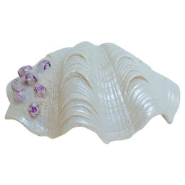 Produktbild von Nobby Aquariendekoration Muschel Figur und Höhle weiß lila für Fische