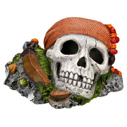 Nobby Aquariendekoration Piraten Totenkopf Figur und Höhle für Fische – Bild 1 von 2