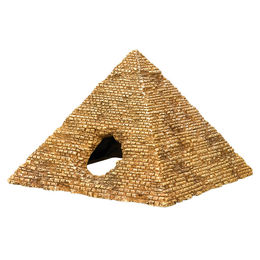 Nobby Aquariendekoration Pyramide Figur und Höhle aus Kunstharz für Fische in Beige und Braun 14,5 x 14,2 x 10,0 cm – Bild 1 von 2
