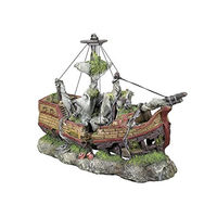 Produktbild von Nobby Aquariendekoration Schiffswrack Galeone Figur und Höhle für Fische in Beige und Braun