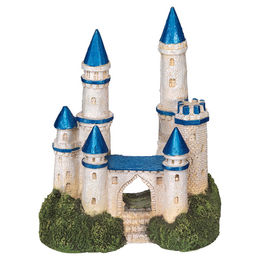 Nobby Aquariendekoration Schloss mit Pflanzen für Fische aus Kunstharz 11,9 x 7,9 x 14 cm - 1 Stk. – Bild 1 von 2