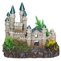 Produktbild von Nobby Aquariendekoration Schloss mit Pflanzen und dunklen Dächern für Fische - 1 Stk.
