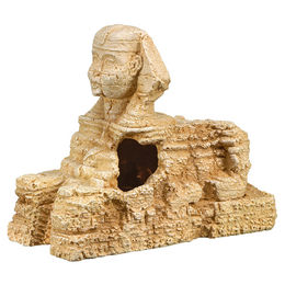 Nobby Aquariendekoration Sphinx Figur und Höhle aus Kunstharz naturfarben für Süßwasserfische – Bild 1 von 3