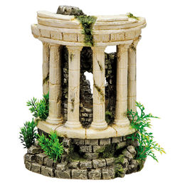 Produktbild von Nobby Aquariendekoration Tempio Di Vesta Figur und Höhle mit Pflanzen in Beige für Fische