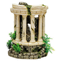 Produktbild von Nobby Aquariendekoration Tempio Di Vesta Figur und Höhle mit Pflanzen in Beige für Fische