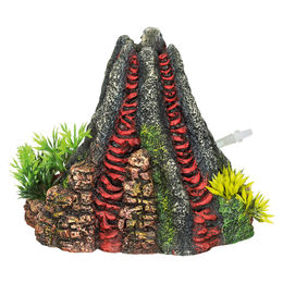 Nobby Aquariendekoration Vulkan mit Pflanzen als Höhle für Fische 14 x 13 x 12,5 cm – Bild 1 von 6