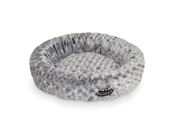 Nobby Arusha Donut Hundekissen und Katzenkissen aus Plüsch Schwarz Grau 45 cm - 45 cm – Bild 1 von 5
