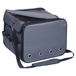 Nobby Autositztasche Merlo grau aus Polyester für kleine Hunde – Bild 1 von 5