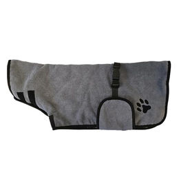 Nobby Bademantel Dry & Clean für Hunde in Grau Größe M aus Polyester – Bild 1 von 7
