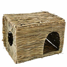 Nobby Binsen Haus Faltbox aus Naturmaterial für Nager groß – Bild 1 von 4