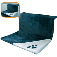 Produktbild von Nobby Cat Relax Katzenliege als Heizungsliege aus Plüsch in Anthrazit 45 x 31 x 24 cm