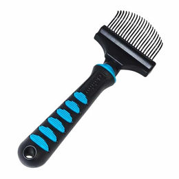 Produktbild von Nobby Comfort Line Striegel sensitiv 60 mm aus Kunststoff in Schwarz oder Blau