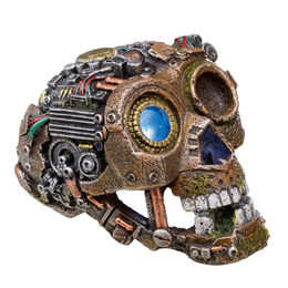 Nobby Cyborg Schädel II Aquarium Deko mit LED Licht für Süßwasser Fischfiguren 11,5 x 15,7 x 11 cm – Bild 1 von 2