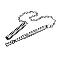 Produktbild von Nobby Dressurpfeife aus Metall für Hunde in Silber 11 cm