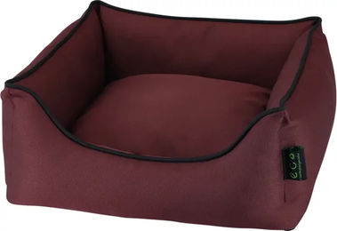 Nobby Eco Komfortbett für Hunde eckig Esat Bordeaux Rot 45 x 40 x 18 cm – Bild 1 von 6