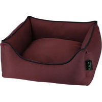 Produktbild von Nobby Eco Komfortbett für Hunde eckig Esat Bordeaux Rot 45 x 40 x 18 cm