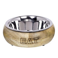 Produktbild von Nobby Edelstahlnapf Eat mit Holzring 23 cm - 1,5 l