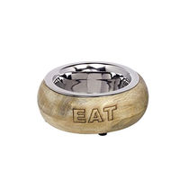 Produktbild von Nobby Edelstahlnapf Eat mit Holzring Silber Braun - 0,37 l