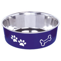 Produktbild von Nobby Edelstahlnapf Fusion rutschfest blau - 0,94 l