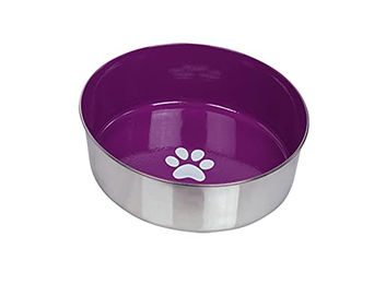 Nobby Edelstahlnapf Heavy Paw lila 24 cm - 2,7 l – Bild 1 von 1