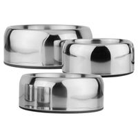 Produktbild von Nobby Edelstahlnapf Zarif doppelwandig mit Gummiring 950 ml Silber - 0,95 l