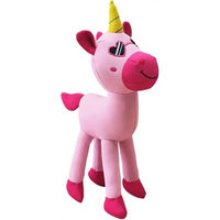 Produktbild von Nobby Einhorn Floating Plüschspielzeug für Hunde mit Squeaker und schwimmfähiger Funktion in Rosa