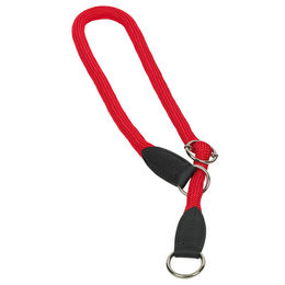 Nobby Erziehungshalsband Fun Royal Würger mit Stoppring aus Nylon Rot M-L 60 cm - 60 cm – Bild 1 von 2