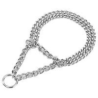 Produktbild von Nobby Erziehungshalsband Kettenwürger zweireihig aus Metall in Silber 50 cm