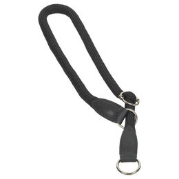 Produktbild von Nobby Erziehungshalsband Würger mit Stoppring Fun Royal aus Nylon Schwarz 70 cm